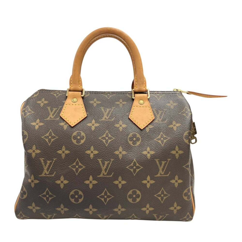 LOUIS VUITTON Authentic Brown Monogram Speedy 25 Boston Bag - Picture 1 of 12